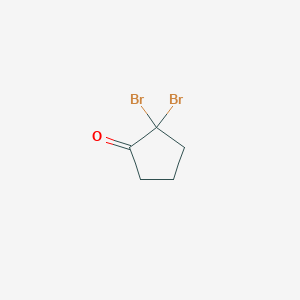 molecular formula C5H6Br2O B8430498 Dibromocyclopentanone 