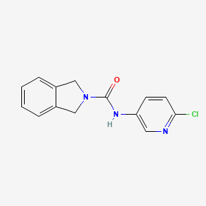 molecular formula C14H12ClN3O B8430539 N-(6-chloropyridin-3-yl)isoindoline-2-carboxamide 