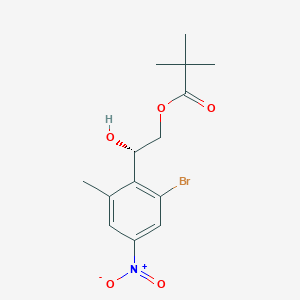 (S)-2-(2-Bromo-6-methyl-4-nitrophenyl)-2-hydroxyethyl pivalate