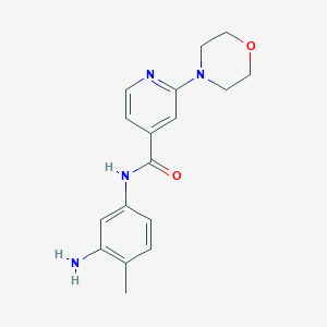 molecular formula C17H20N4O2 B8430617 N-(3-amino-4-methylphenyl)-2-morpholinopyridine-4-carboxamide 