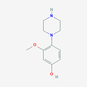 3-Methoxy-4-(piperazin-1-yl)phenol