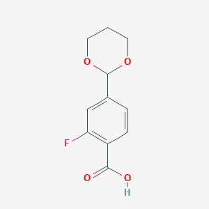 4-[1,3]Dioxan-2-yl-2-fluorobenzoic acid