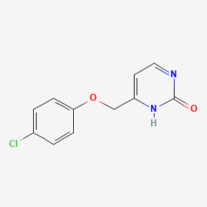 4-((4-chlorophenoxy)methyl)pyrimidin-2(1H)-one