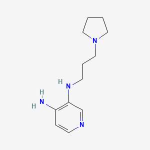 molecular formula C12H20N4 B8430972 N3-(3-Pyrrolidin-1-yl-propyl)-pyridine-3,4-diamine 