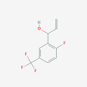 molecular formula C10H8F4O B8431167 alpha-Ethenyl-2-fluoro-5-(trifluoromethyl)benzenemethanol 