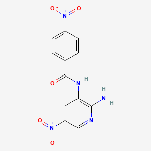 N-(2-Amino-5-nitropyridin-3-yl)-4-nitrobenzamide