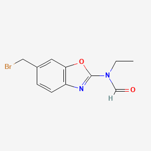 6-bromomethyl-2-(N-ethylformamido)benzoxazole