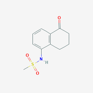 molecular formula C11H13NO3S B8431315 N-(5-oxo-5,6,7,8-tetrahydronaphthalen-1-yl)methanesulfonamide 