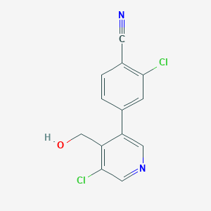2-Chloro-4-(5-chloro-4-hydroxymethyl-pyridin-3-yl)-benzonitrile