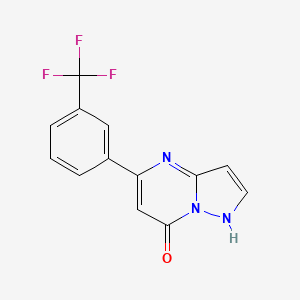 7-Hydroxy-5-(alpha,alpha,alpha-trifluoro-m-tolyl)pyrazolo[1,5-a]pyrimidine