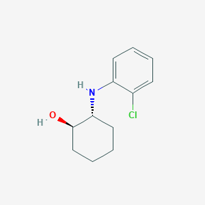 molecular formula C12H16ClNO B8431392 trans-2-(2-Chlorophenylamino)cyclohexanol 