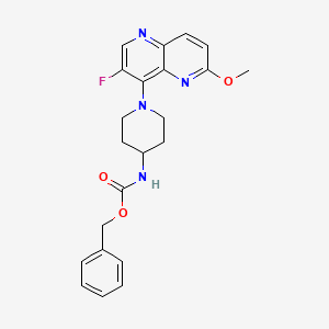 [1-(3-Fluoro-6-methoxy-[1,5]naphthyridin-4-yl)-piperidin-4-yl]-carbamic acid benzyl ester