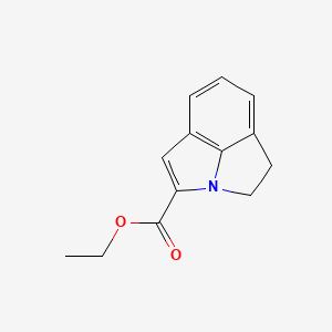 molecular formula C13H13NO2 B8431428 Ethyl 1,2-dihydropyrrolo[3,2,1-hi]indole-4-carboxylate 