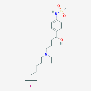N-(4-(4-(Ethyl(6-fluoro-6-methylheptyl)amino)-1-hydroxybutyl)phenyl)methanesulfonamide