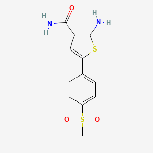 2-Amino-5-[4-(methylsulfonyl)phenyl]thiophene-3-carboxamide