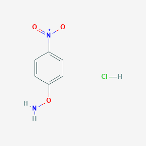 molecular formula C6H7ClN2O3 B8431438 O-(4-nitrophenyl)hydroxylamine hydrochloride 