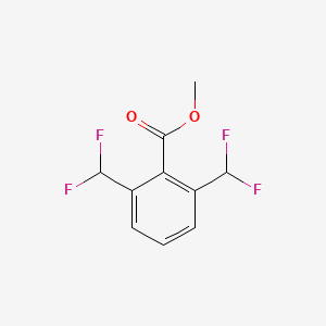 molecular formula C10H8F4O2 B8431465 Benzoic acid, 2,6-bis(difluoromethyl)-, methyl ester 