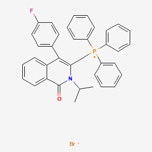 ((4-(4-Fluorophenyl)-2-isopropyl-1-oxo-1,2-dihydroisoquinolin-3-yl)methyl)triphenylphosphonium bromide