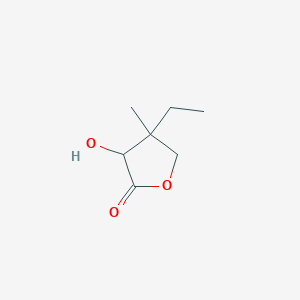 molecular formula C7H12O3 B8431478 4-Ethyl-4,5-dihydro-3-hydroxy-4-methyl-2(3H)-furanone CAS No. 57606-04-9