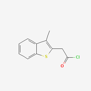 molecular formula C11H9ClOS B8431534 3-Methylbenzo[b]thiophene-2-acetyl chloride 