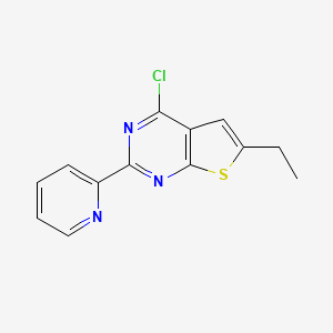 4-Chloro-2-(pyridin-2-yl)-6-ethyl-thieno-[2,3-d]-pyrimidine