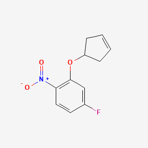 2-(Cyclopent-3-enyloxy)-4-fluoro-1-nitro-benzene
