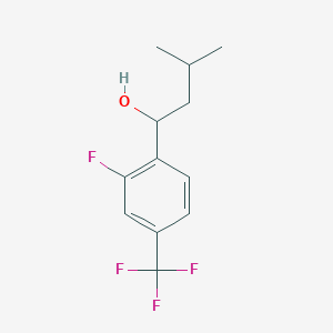 1-[2-Fluoro-4-(trifluoromethyl)phenyl]-3-methylbutanol