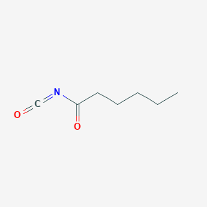 molecular formula C7H11NO2 B8431587 n-Pentanecarbonyl isocyanate 