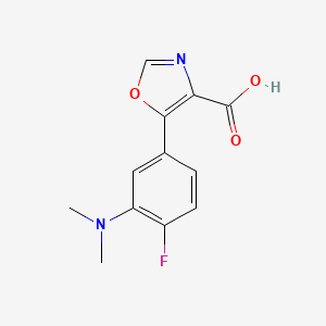 5-(3-(Dimethylamino)-4-fluorophenyl)oxazole-4-carboxylic acid