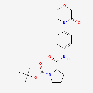 Tert-butyl 2-[4-(3-oxomorpholin-4-yl)phenylcarbamoyl]pyrrolidine-1-carboxylate