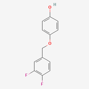 molecular formula C13H10F2O2 B8431605 4-(3,4-Difluorobenzyloxy)phenol 