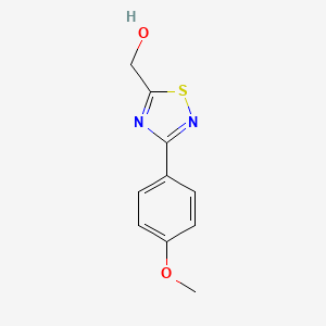 molecular formula C10H10N2O2S B8431615 [3-(4-Methoxyphenyl)-[1,2,4]thiadiazol-5-yl]-methanol 