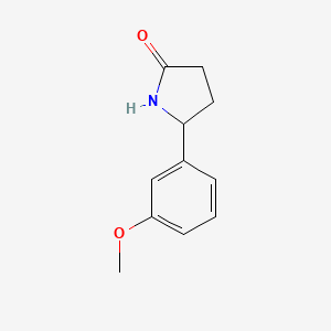 molecular formula C11H13NO2 B8431621 5-(3-Methoxyphenyl)-2-pyrrolidinone 