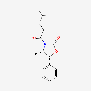 molecular formula C16H21NO3 B8431675 (4S,5R)-3-(1-oxo-4-methylpentyl)-4-methyl-5-phenyl-2-oxazolidinone 