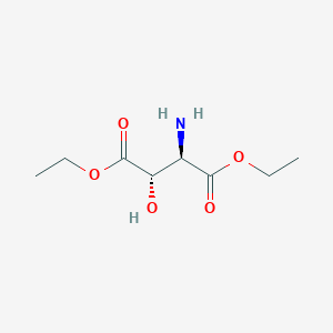 molecular formula C8H15NO5 B8431683 (2R,3S)-diethyl 2-amino-3-hydroxysuccinate 