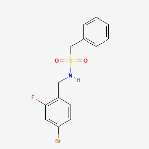 N-[(4-bromo-2-fluoro-phenyl)methyl]-1-phenyl-methanesulfonamide