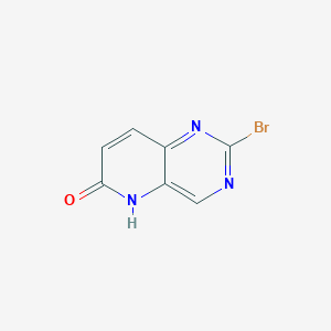 molecular formula C7H4BrN3O B8431708 2-Bromopyrido[3,2-d]pyrimidin-6-ol 