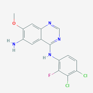 N4-(3,4-dichloro-2-fluorophenyl)-7-methoxyquinazoline-4,6-diamine