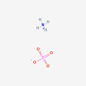 molecular formula H4INO4 B084318 Ammonium periodate CAS No. 13446-11-2