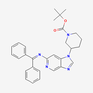 tert-butyl 3-(6-((diphenylmethylene)amino)-1H-imidazo[4,5-c]pyridin-1-yl)piperidine-1-carboxylate