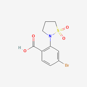 4-Bromo-2-(1,1-dioxoisothiazolidin-2-yl)benzoic acid