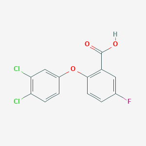 2-(3,4-Dichlorophenoxy)-5-fluoro-benzoic acid