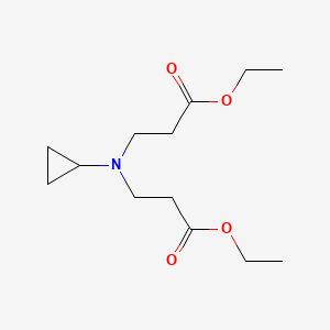 molecular formula C13H23NO4 B8431850 Diethyl3,3'-(cyclopropylazanediyl)dipropanoate 