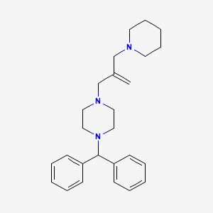 Piperazine, 1-(diphenylmethyl)-4-(2-(1-piperidinylmethyl)-2-propenyl)-