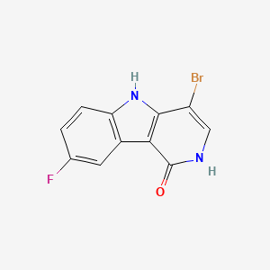 4-Bromo-8-fluoro-2,5-dihydro-1H-pyrido[4,3-b]indol-1-one