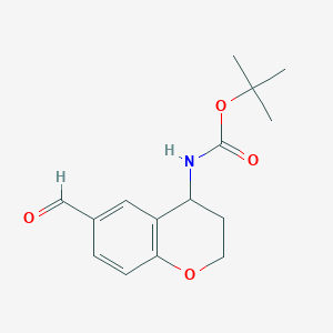 (6-formyl-chroman-4-yl)-carbamic acid tert-butyl Ester