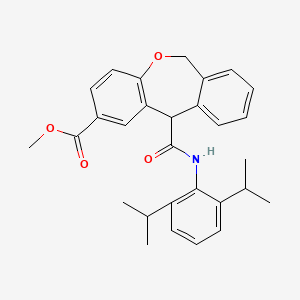 6,11-Dihydro-N-(2,6-diisopropylphenyl)-2-methoxycarbonyl-dibenz(b,e)oxepin-11-carboxamide