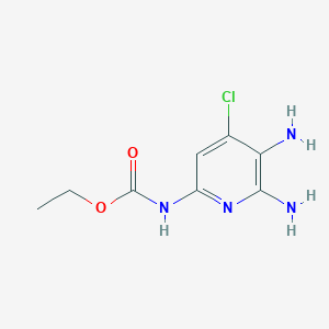 ethyl N-(5,6-diamino-4-chloro-2-pyridyl)carbamate
