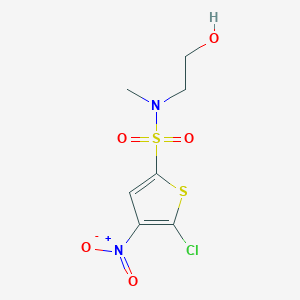 5-Chloro-4-nitro-thiophene-2-sulfonic acid (2-hydroxy-ethyl)-methyl-amide
