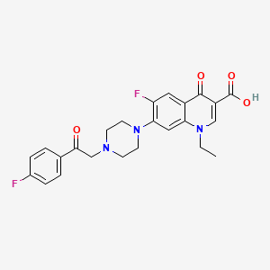 7-[4-(4-Fluorophenacyl)piperazino]-1-ethyl-4-oxo-6-fluoro-1,4-dihydroquinoline-3-carboxylic acid